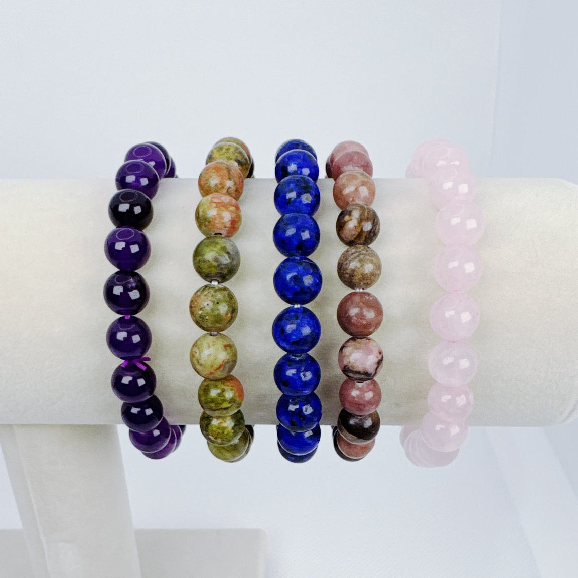 Beaded Bracelet Natural Stone - Fluorite