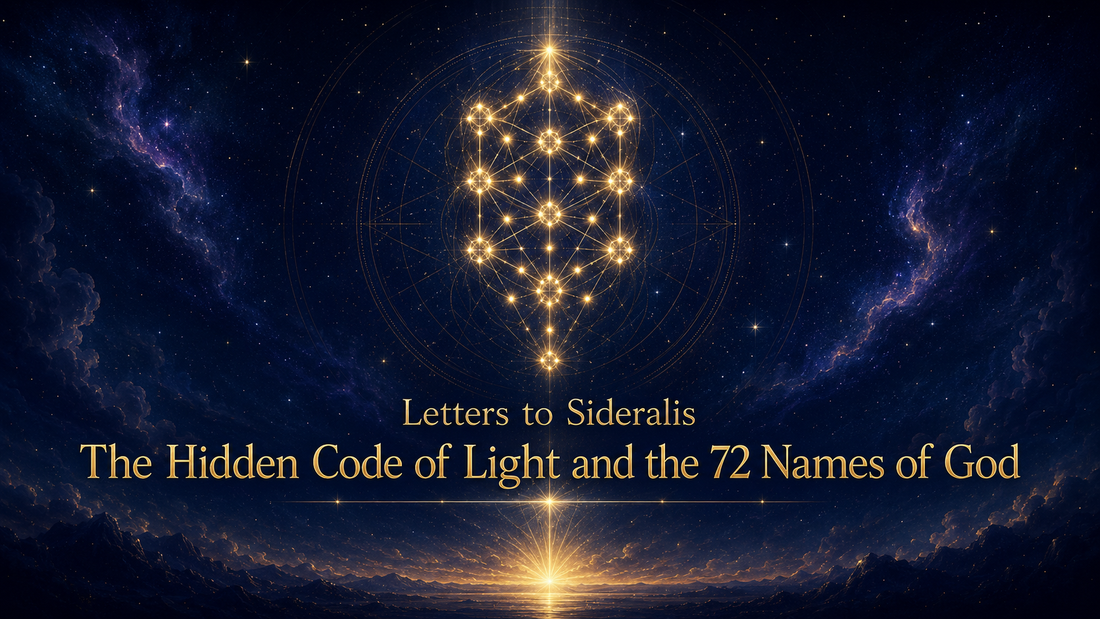 Letters to Sideralis, 2 : The Hidden Code of Light and the 72 Names of God