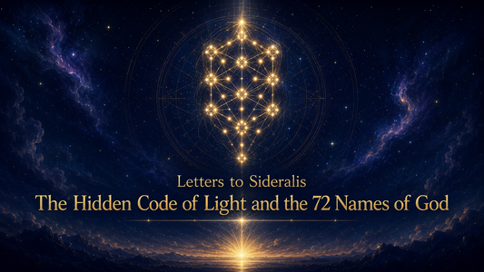 Letters to Sideralis, 2 : The Hidden Code of Light and the 72 Names of God