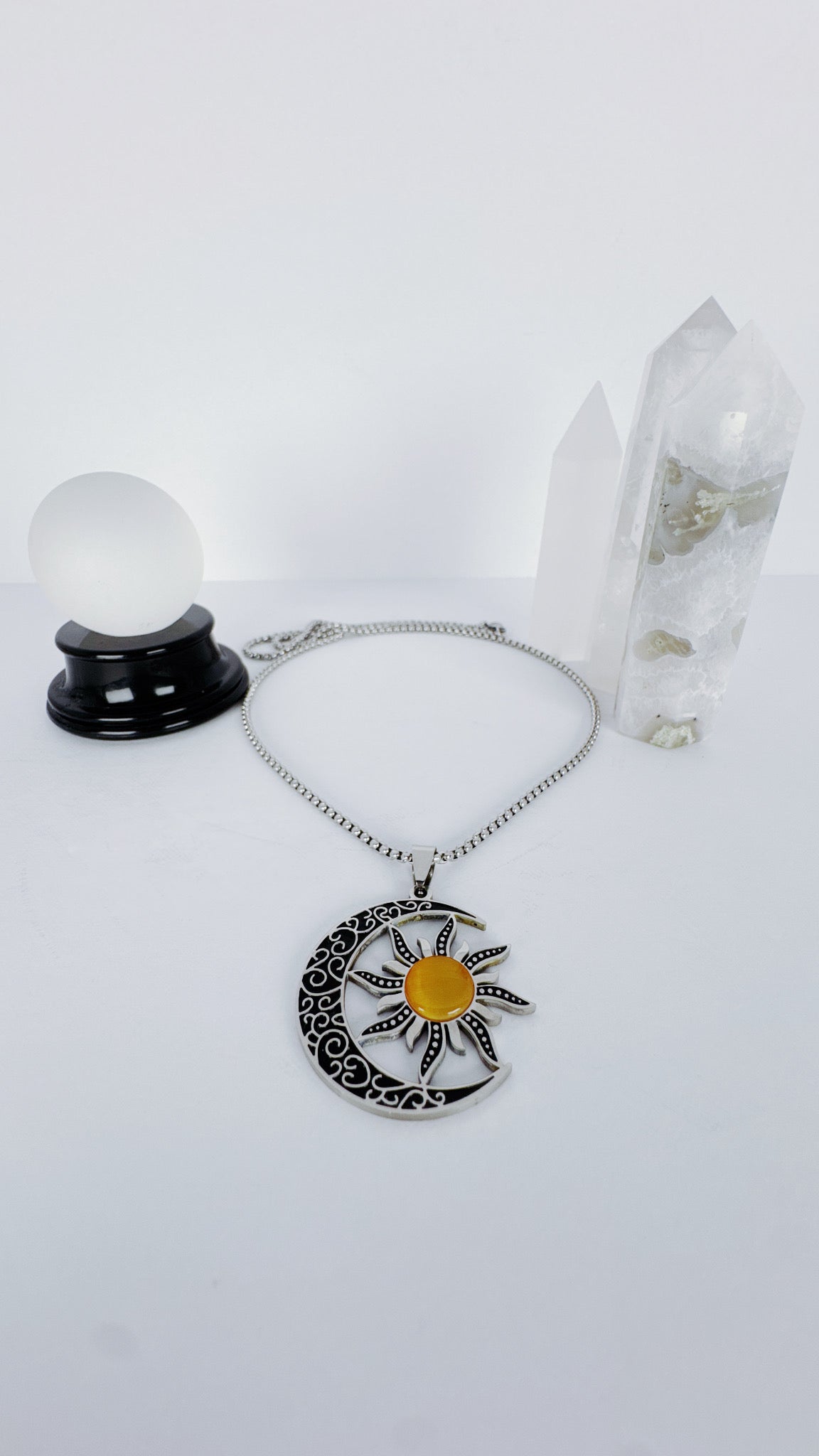 Moon and Sun Necklace