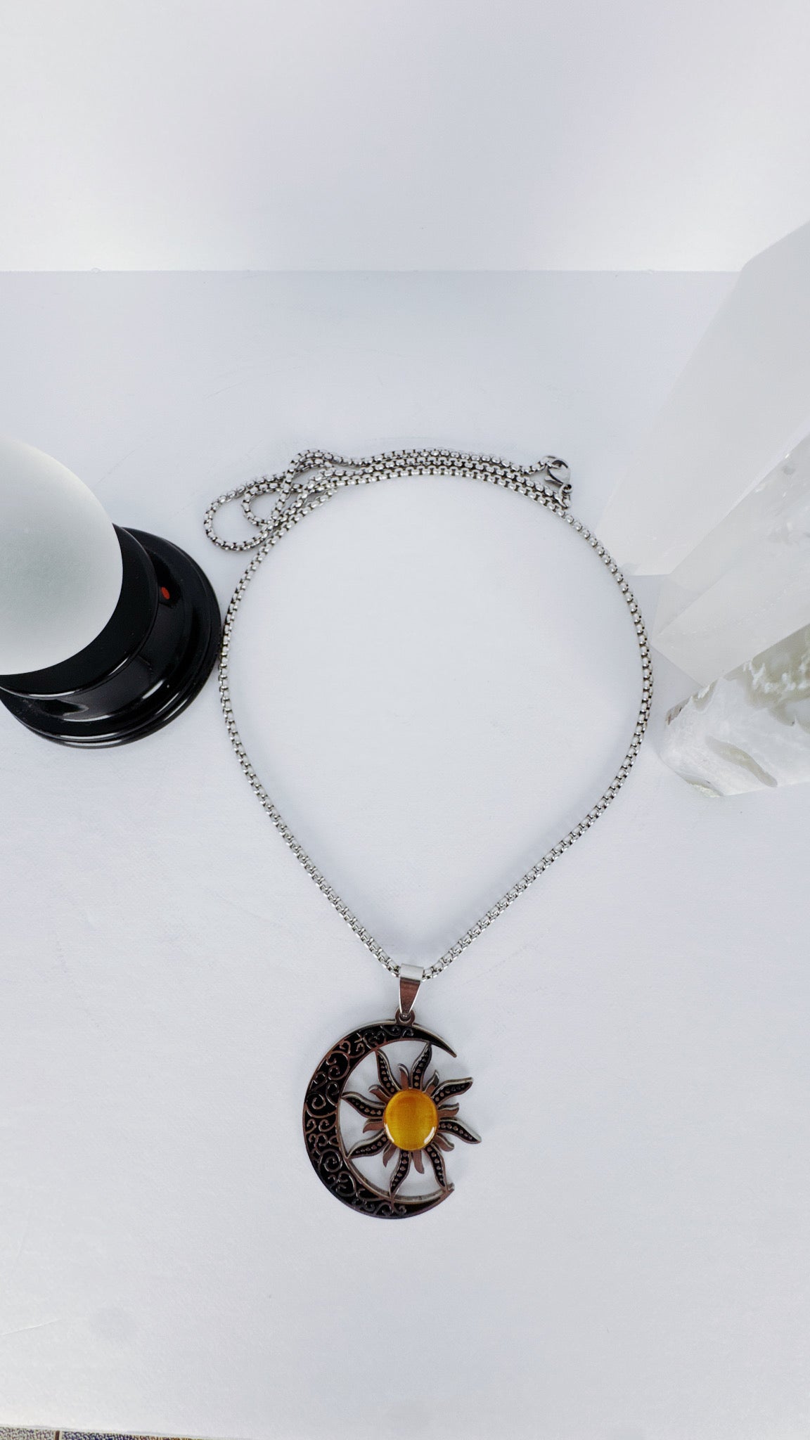 Moon and Sun Necklace