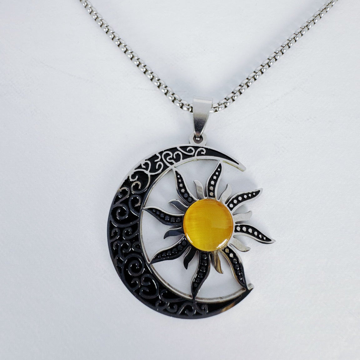 Moon and Sun Necklace