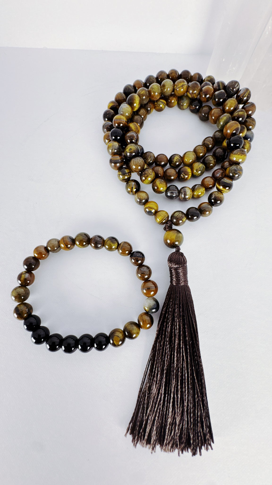 Tiger Eye Necklace with bracelet set