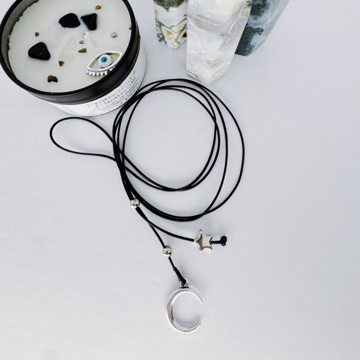 Moon + Star Anklet