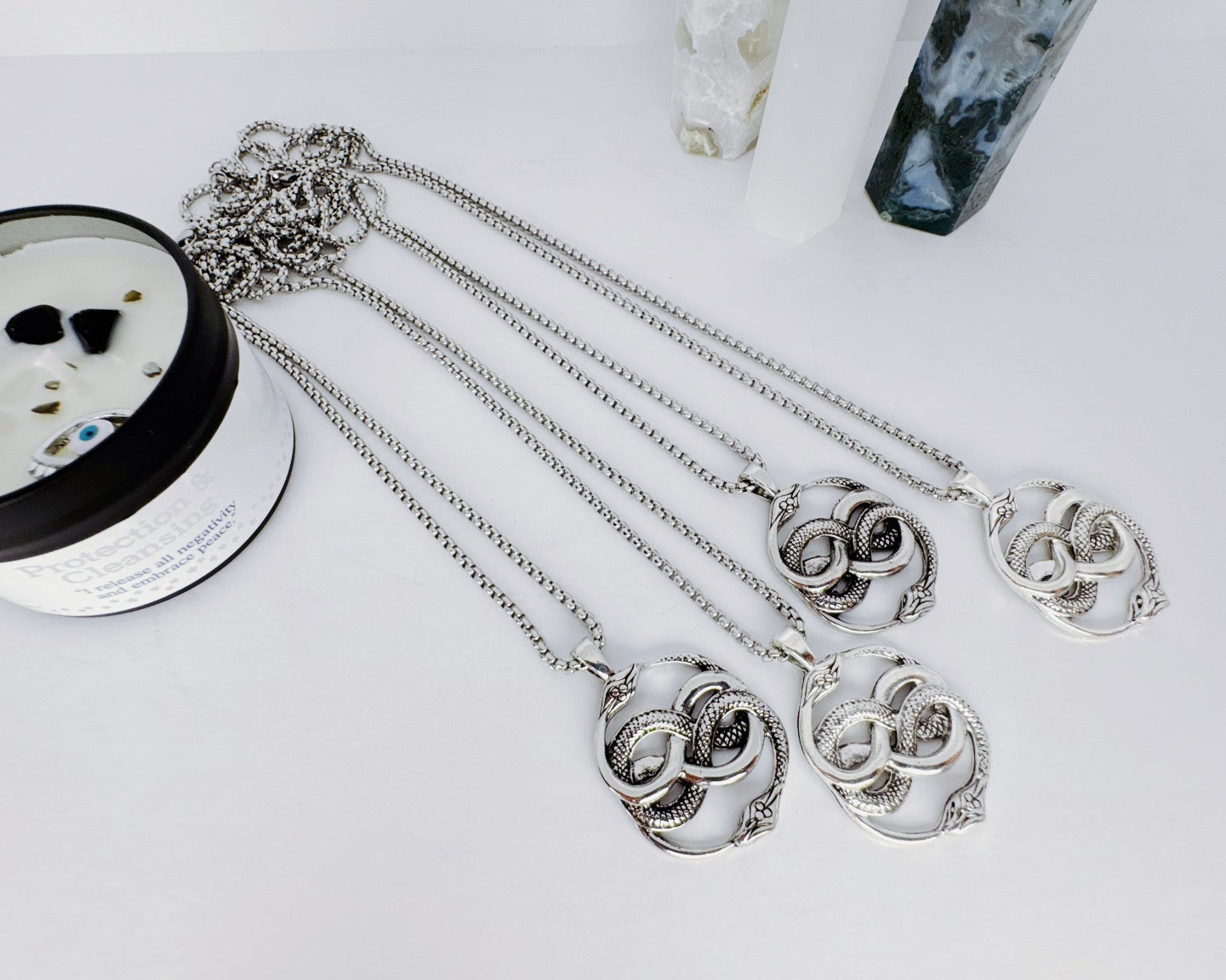 Shiny Ouroboros Necklace