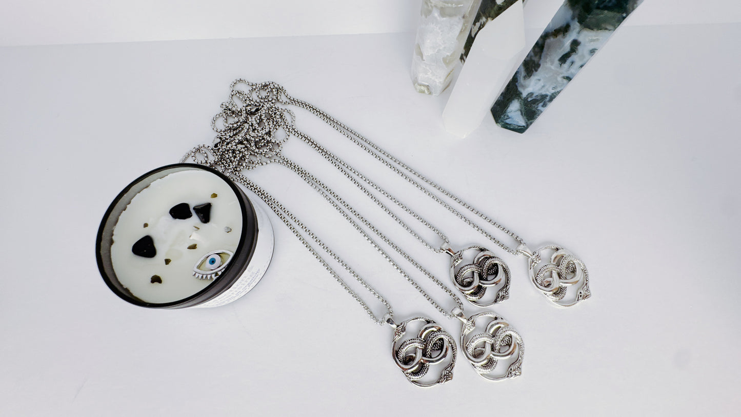 Shiny Ouroboros Necklace