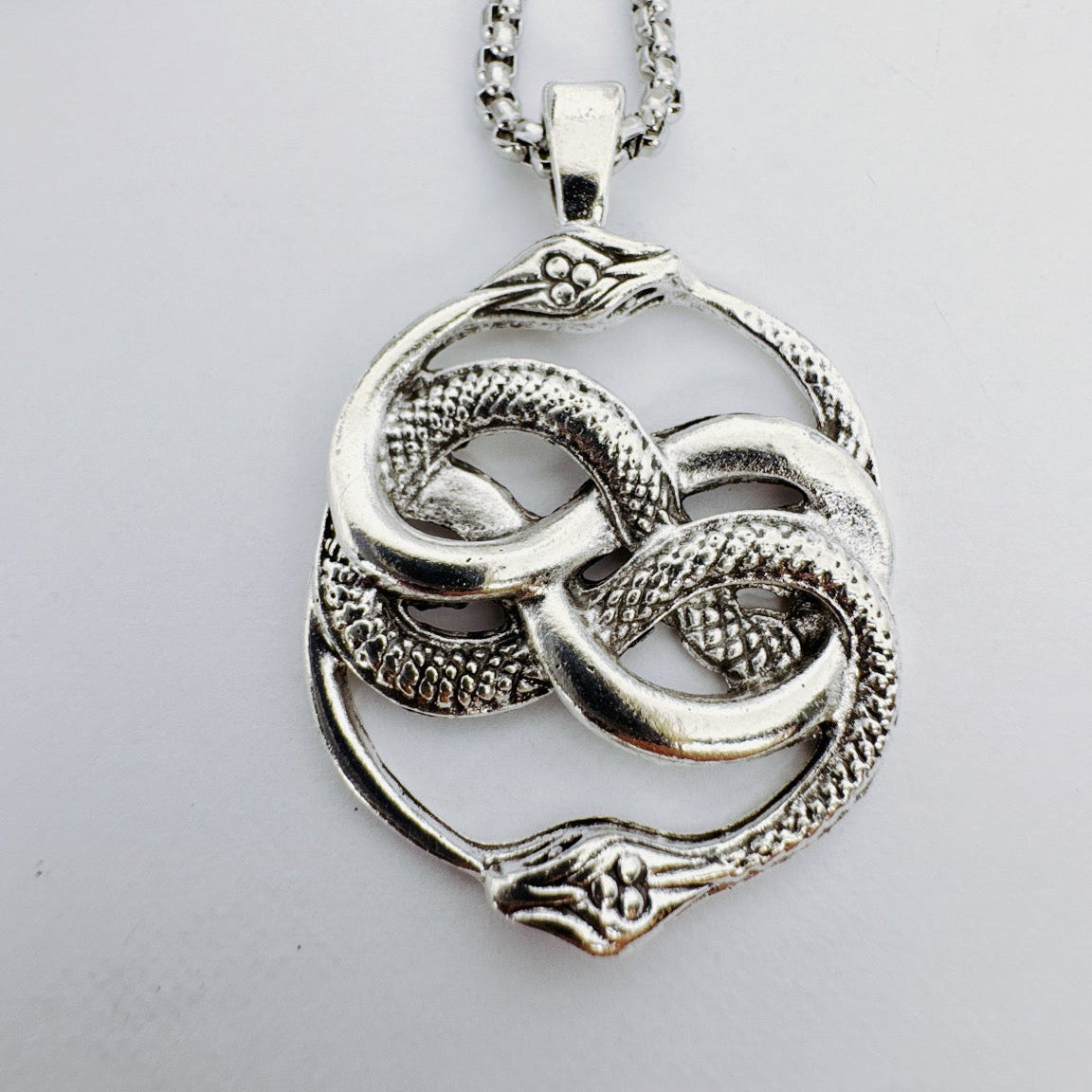 Shiny Ouroboros Necklace