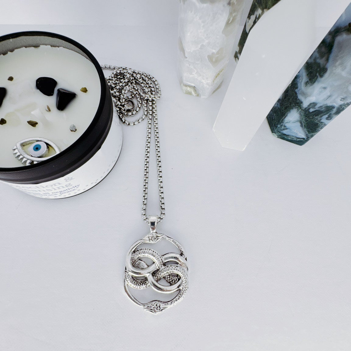 Shiny Ouroboros Necklace