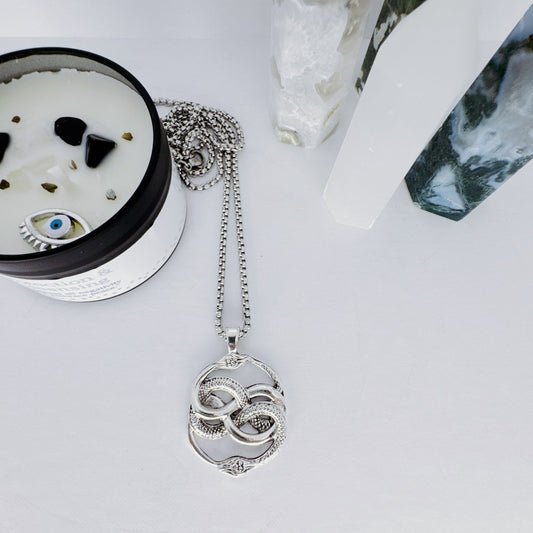 Shiny Ouroboros Necklace