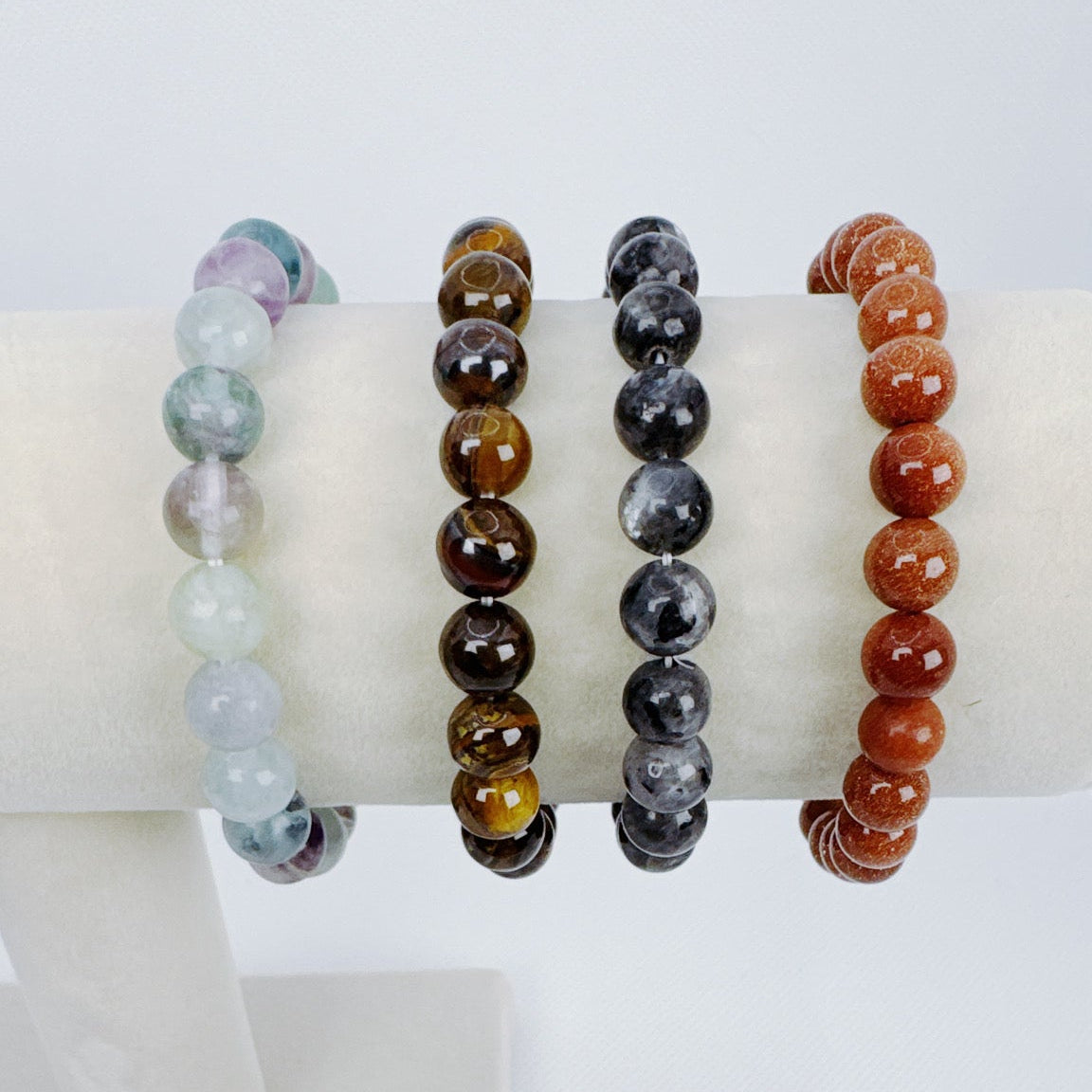 Beaded Bracelet Natural Stone - Rose Quartz