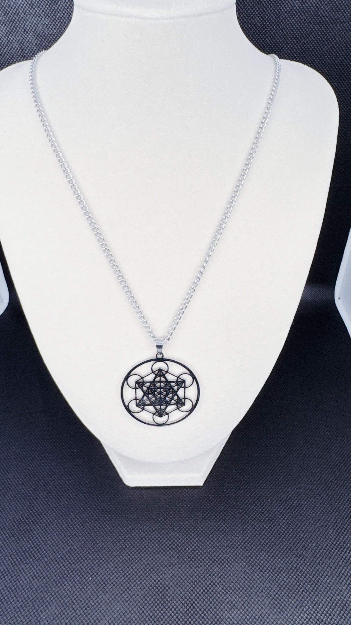 Metatron's Cube Necklace - Silver