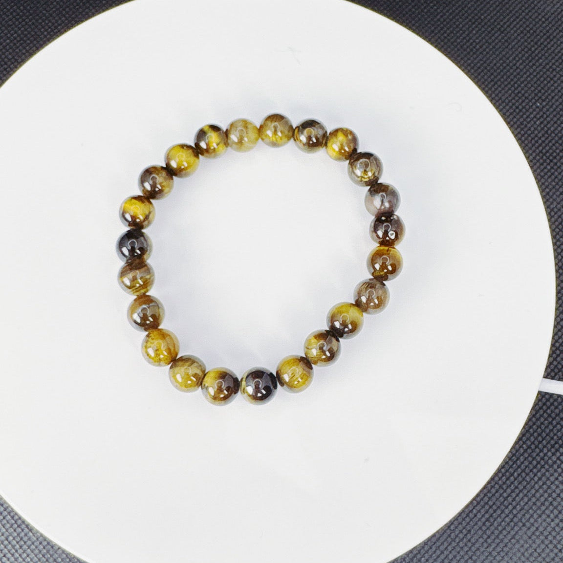 Beaded Bracelet Natural Stone - Tiger eye