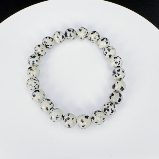 Beaded Bracelet Natural Stone - Spot Stone
