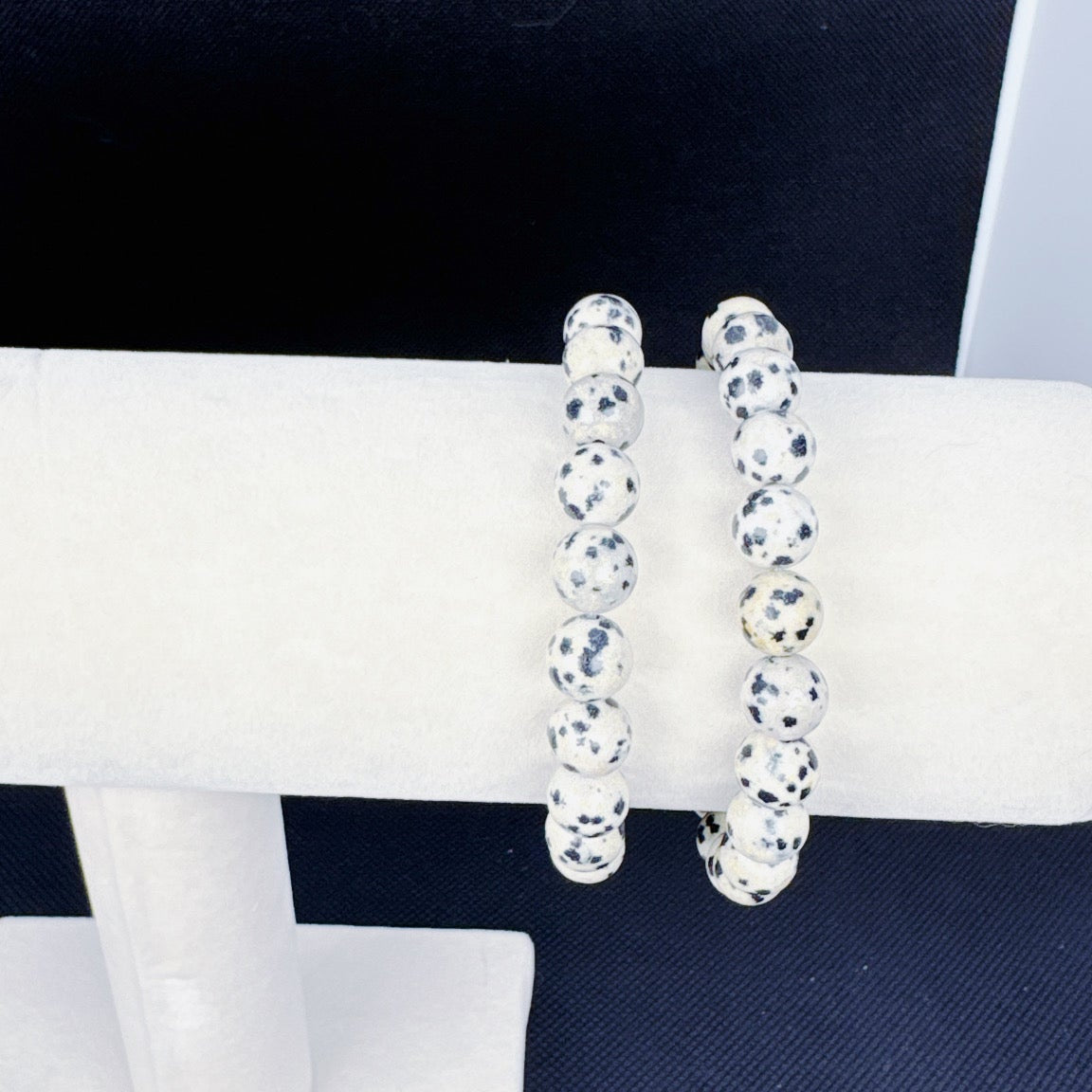 Beaded Bracelet Natural Stone - Spot Stone