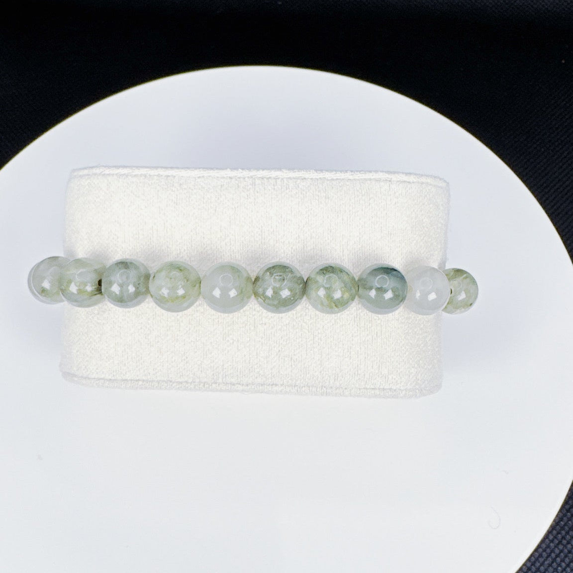 Beaded Bracelet Natural Stone - Moss Agate