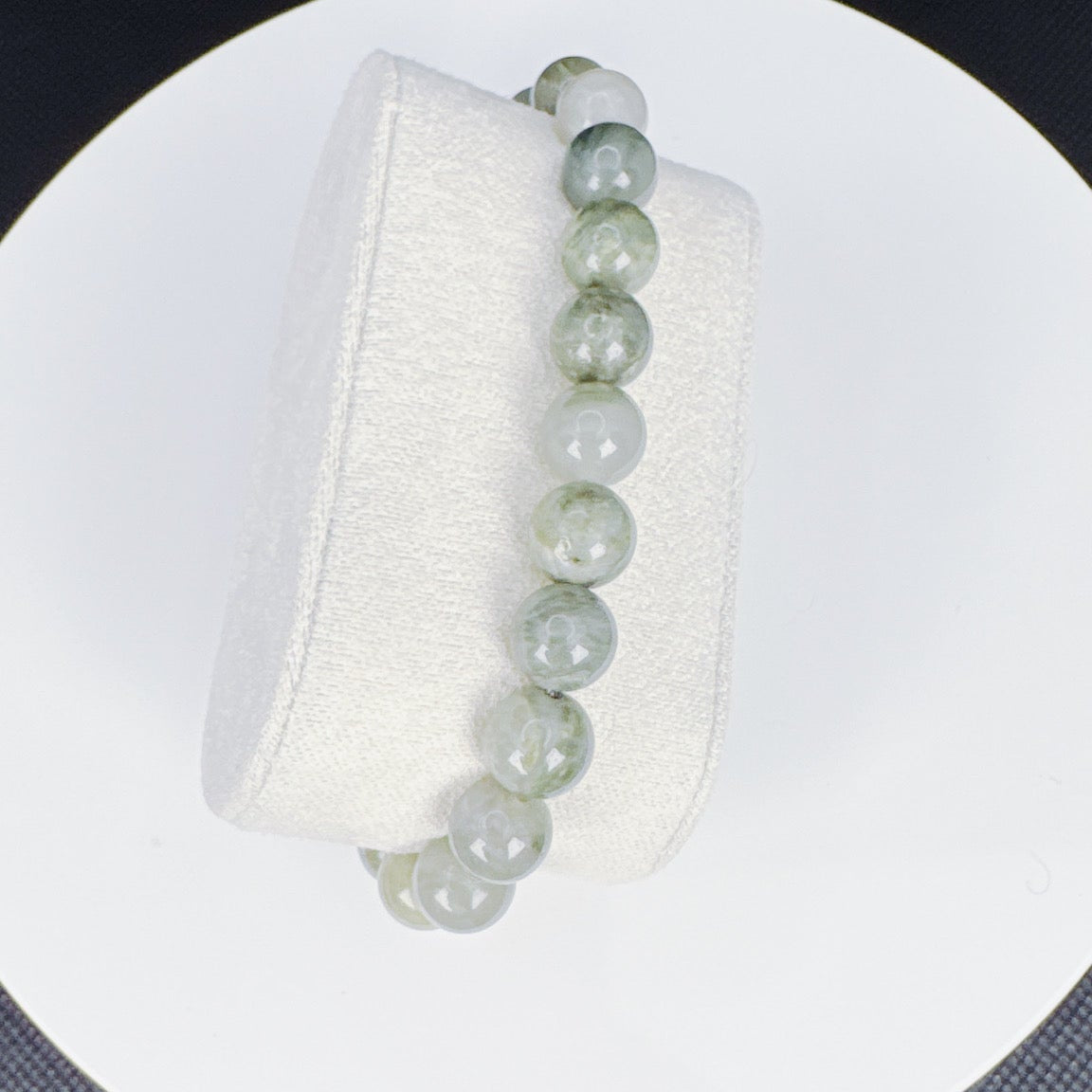 Beaded Bracelet Natural Stone - Moss Agate