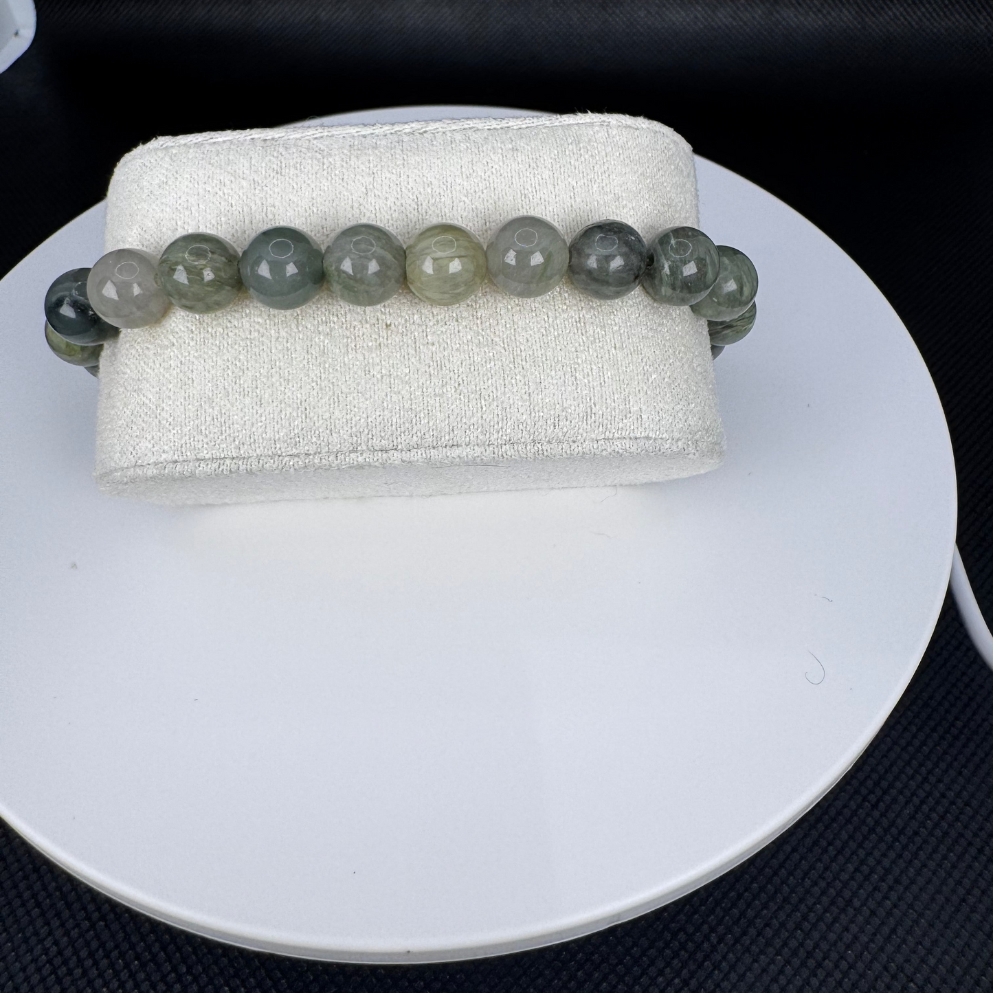 Beaded Bracelet Natural Stone - Moss Agate