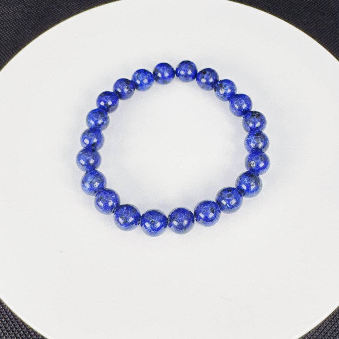 Beaded Bracelet Natural Stone - Lapis lazuli