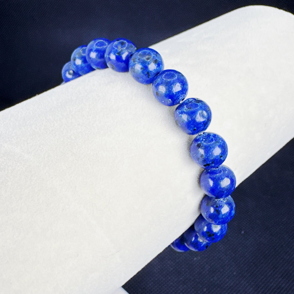 Beaded Bracelet Natural Stone - Lapis lazuli