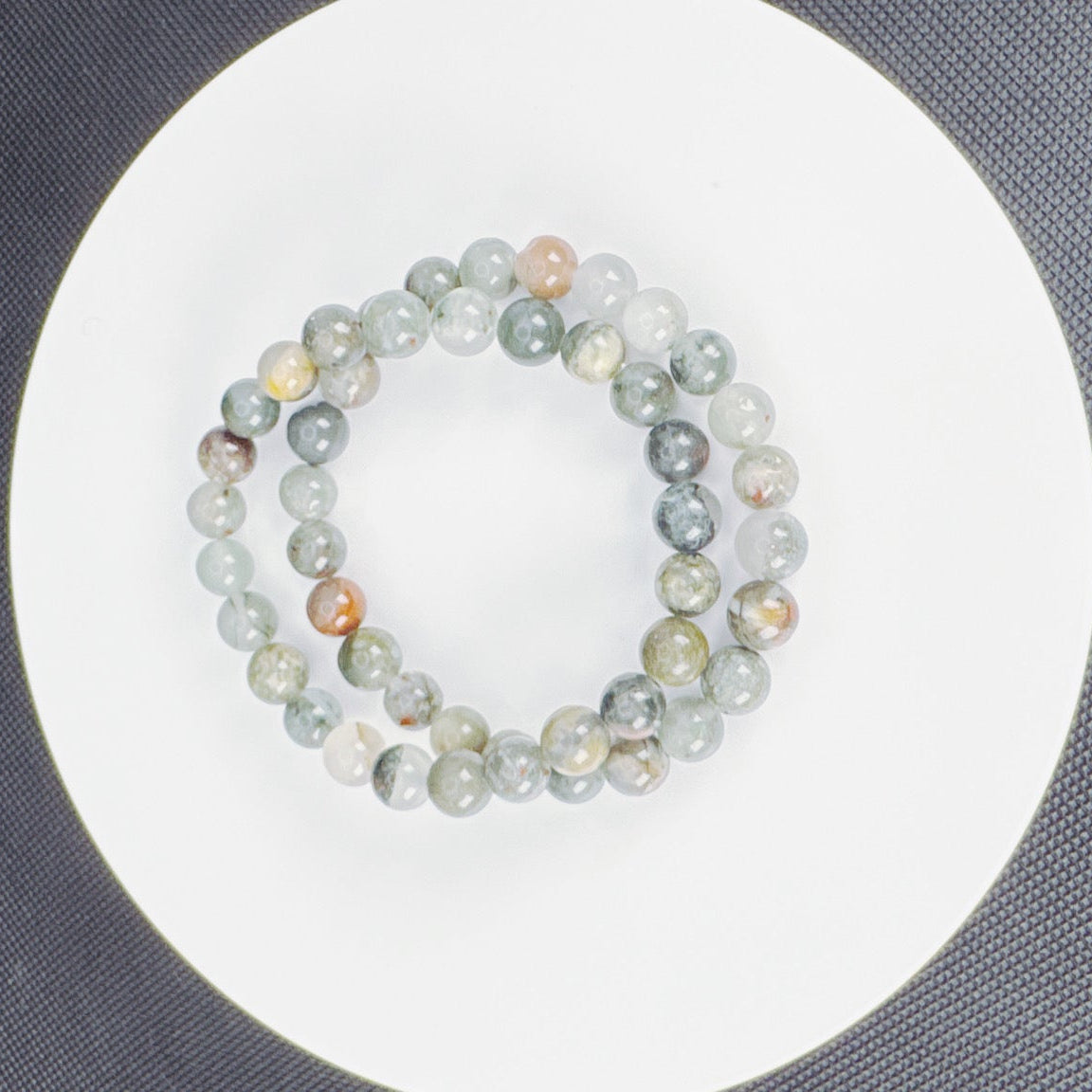 Beaded Bracelet Natural Stone - African Bloodstone
